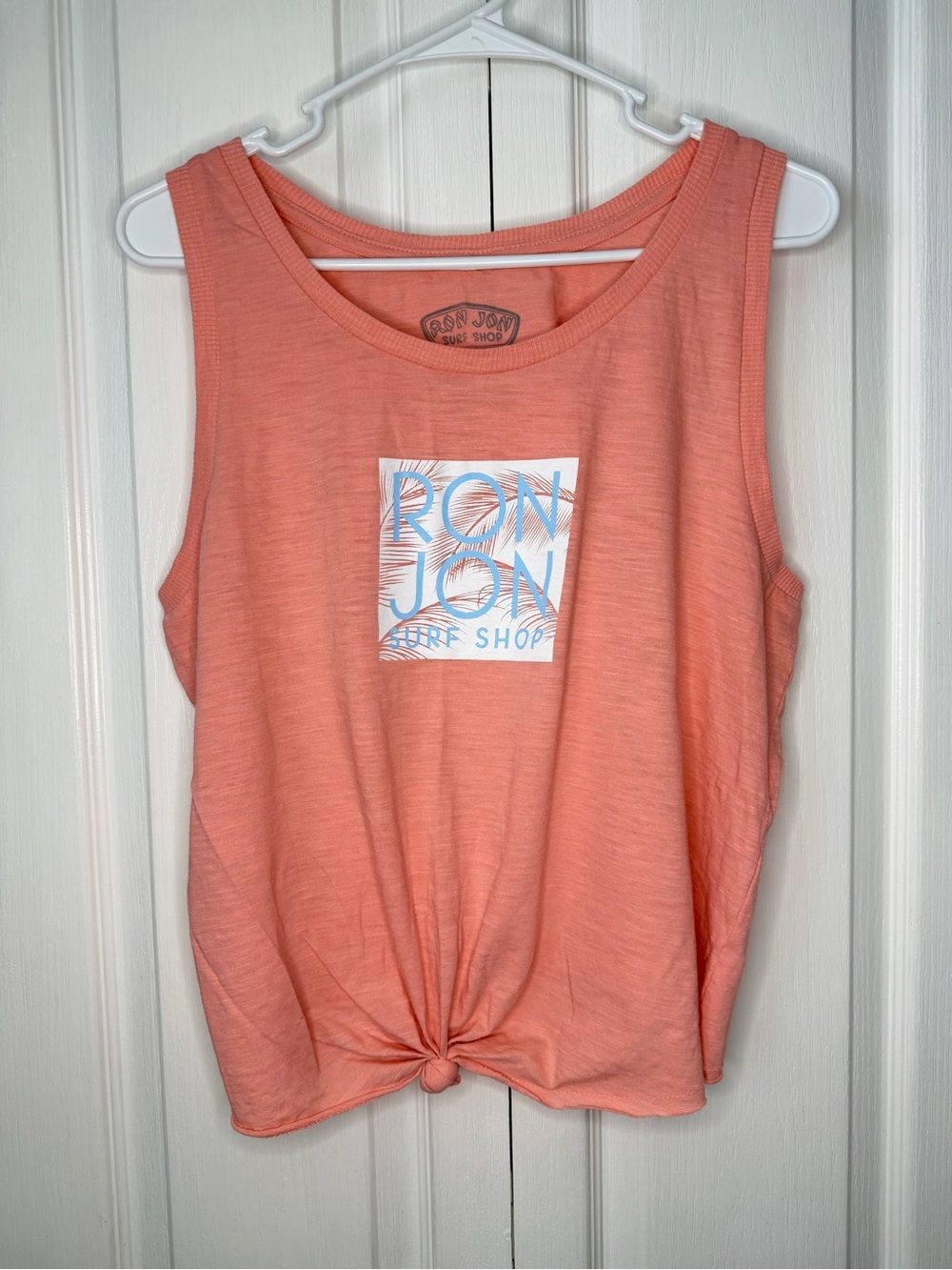 Ron Jon Surf Shop Coral Pink Graphic Tank Top XL Beach Casual Sleeveless - Picture 2 of 6